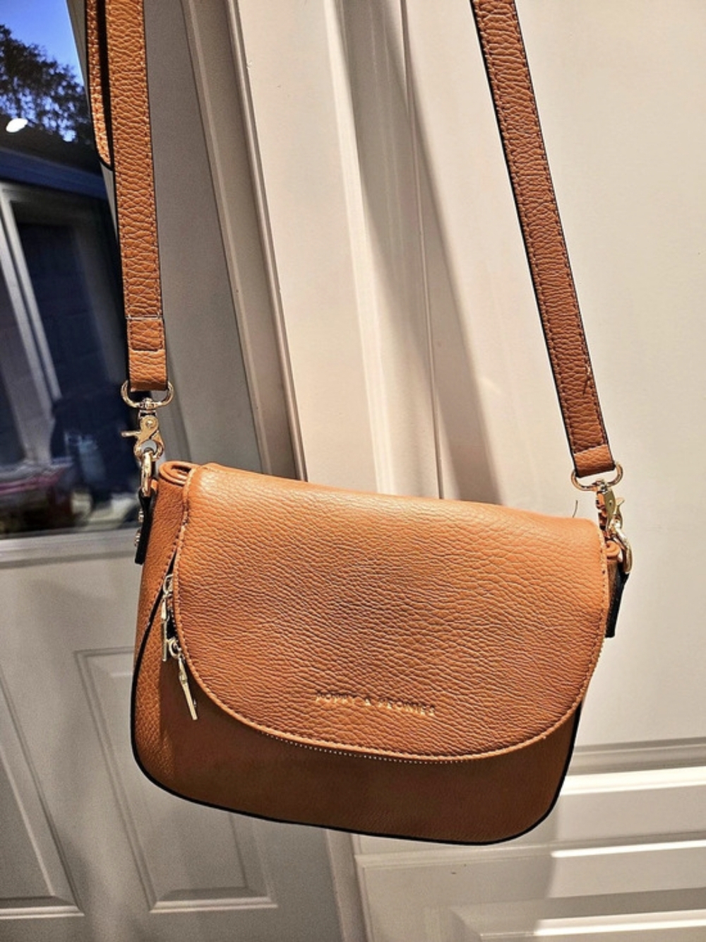 Poppy & Peonies 24/7 Crossbody Cognac Bag